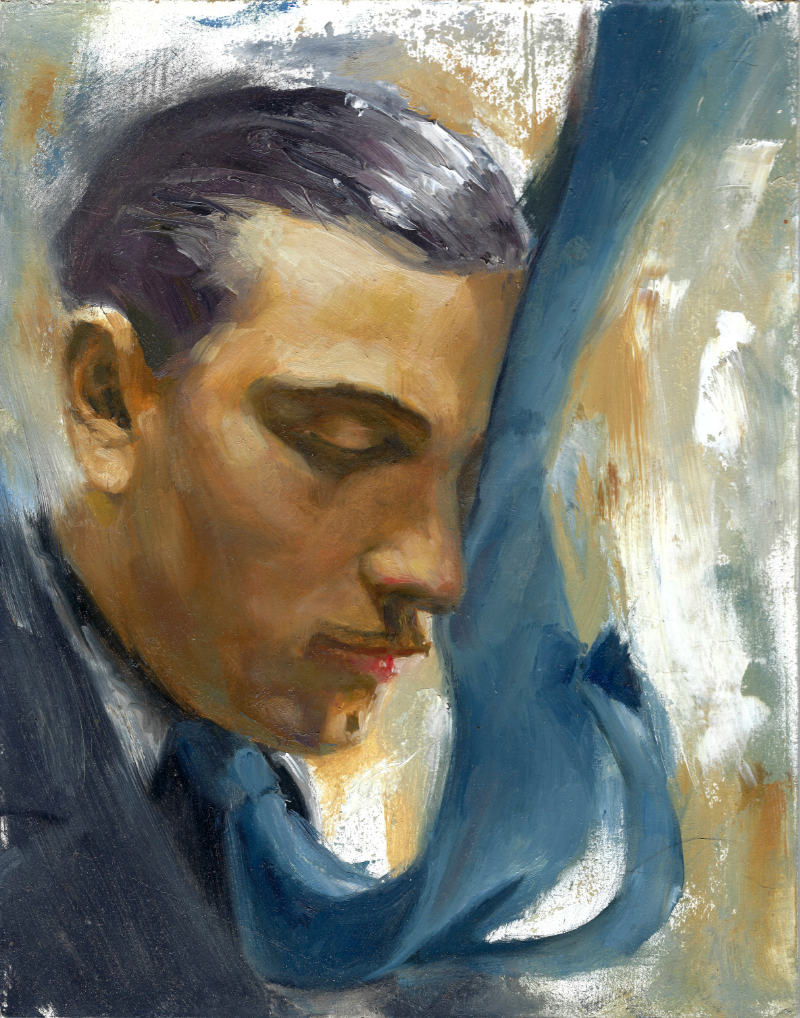2019 - Weightless Notes - Django Reinhardt - 8x10 - Oil - 800px