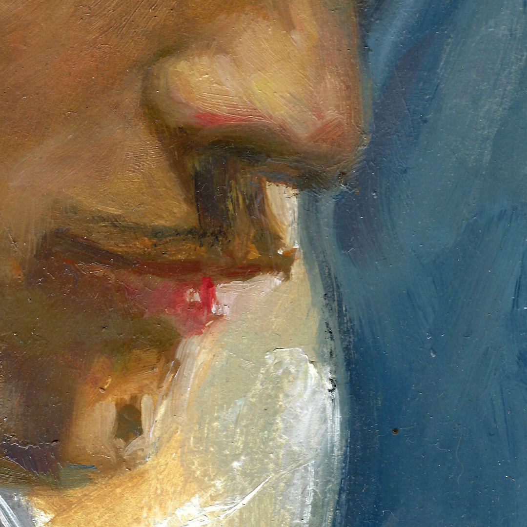 2019 - Weightless Notes - Django Reinhardt - 8x10 - Oil - Detail 03