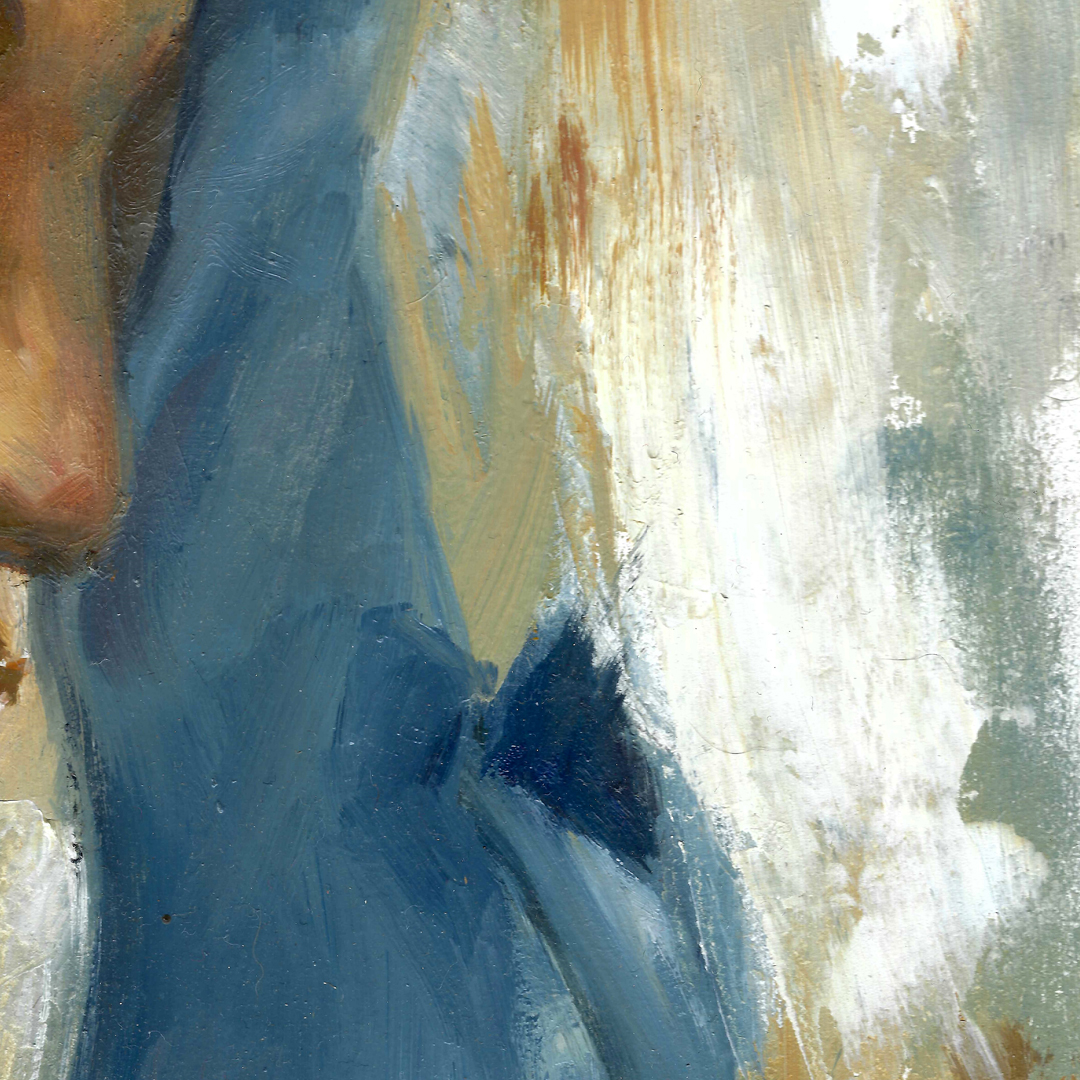 2019 - Weightless Notes - Django Reinhardt - 8x10 - Oil - Detail 05