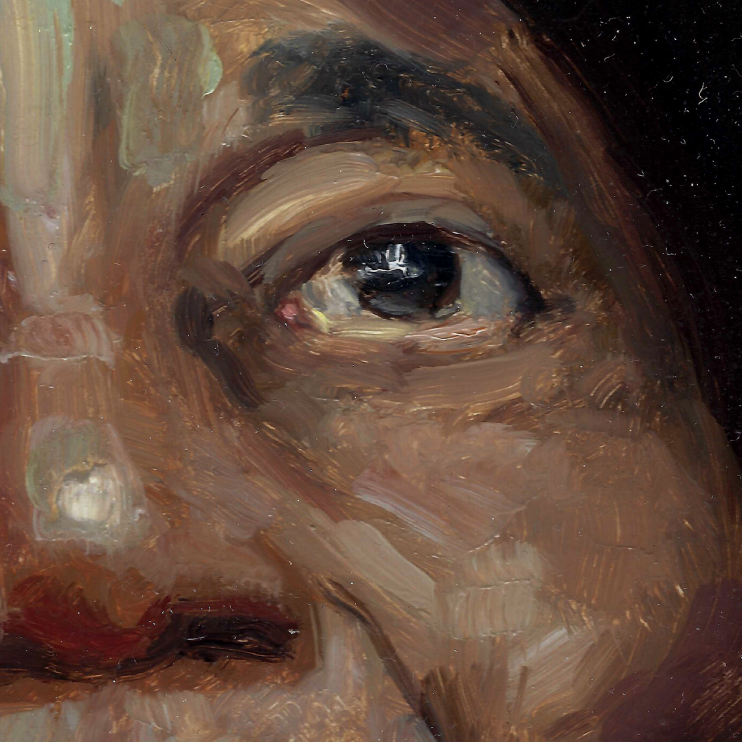 2019 - Weightless Notes - Mississippi John Hurt - 8x10 - Oil - Detail 01