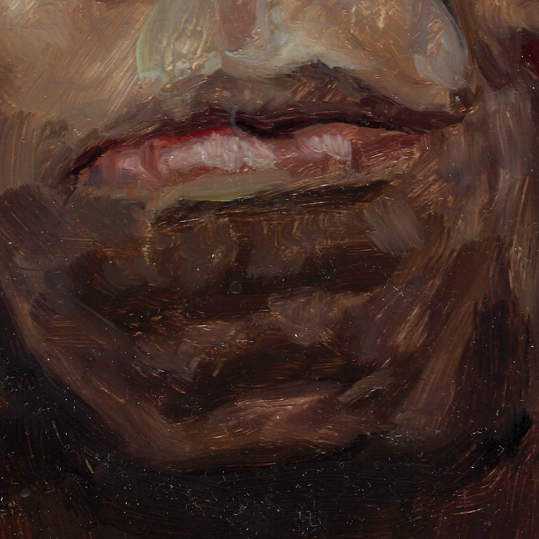 2019 - Weightless Notes - Mississippi John Hurt - 8x10 - Oil - Detail 02