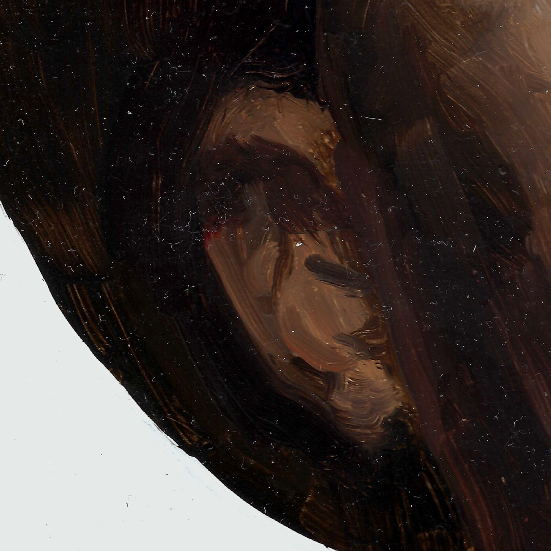 2019 - Weightless Notes - Mississippi John Hurt - 8x10 - Oil - Detail 03