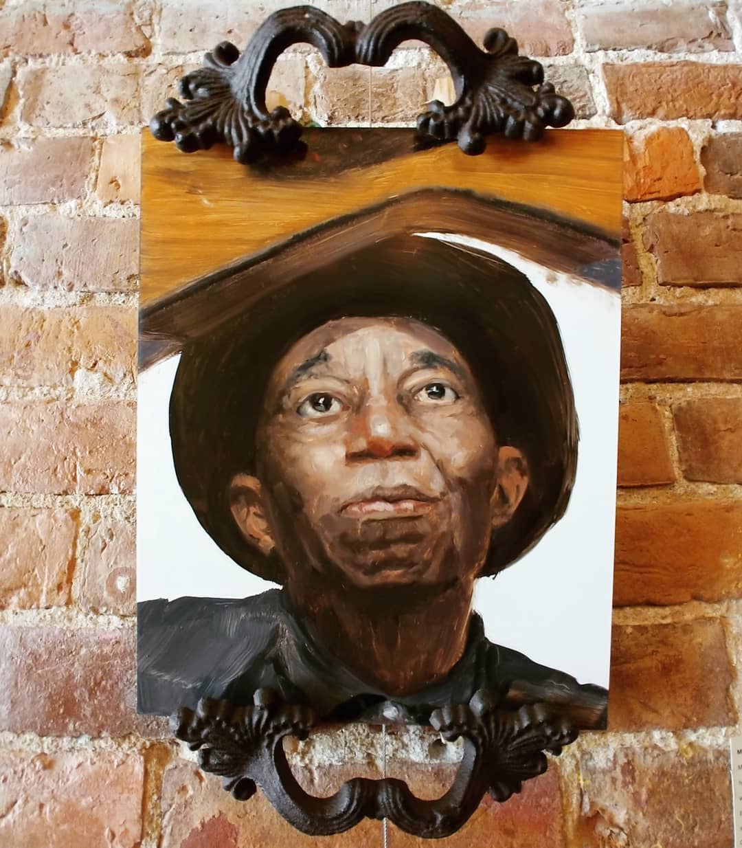 2019 - Weightless Notes - Mississippi John Hurt - 8x10 - Oil - Installation 01